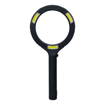 Aigostar - LED-förstoringsglas med inbyggd belysning LED/3W/2xAA IP44