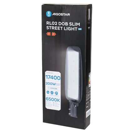 Aigostar - LED gatlykta SLIM LED/200W/230V 6500K IP65