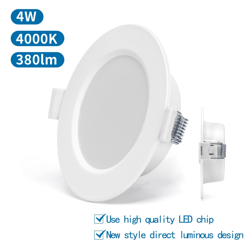 Aigostar - LED infälld belysning LED/4W/230V 4000K diameter 9,8 cm vit