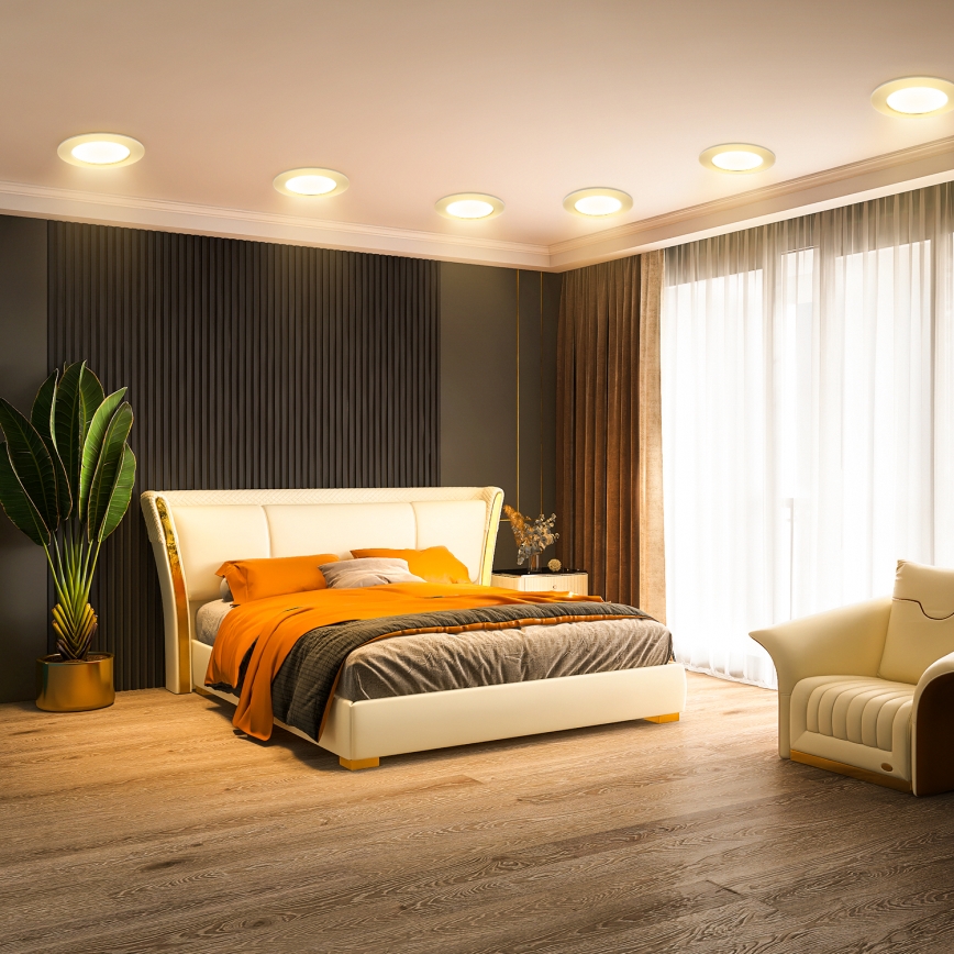 Aigostar - LED infälld belysning LED/9W/230V 3000K diameter 11,8 cm vit