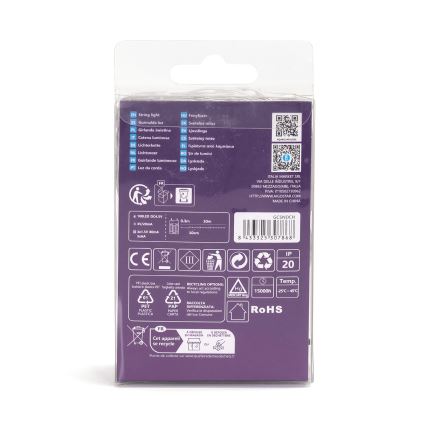 Aigostar - LED Julbelysning 100xLED/3xAA 10,3m kallvit