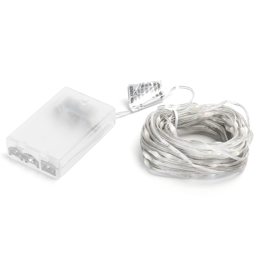 Aigostar - LED Julbelysning 100xLED/3xAA 10,3m multicolor