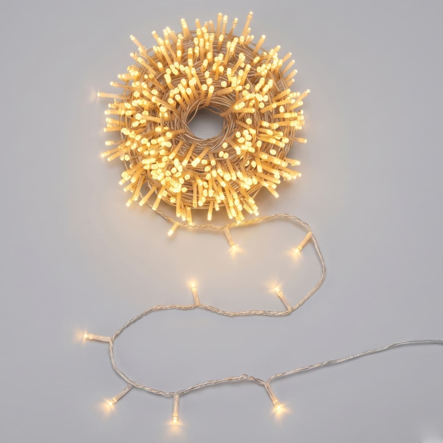 Aigostar - LED julbelysning 100xLED/3xAA 10,3m varmvit