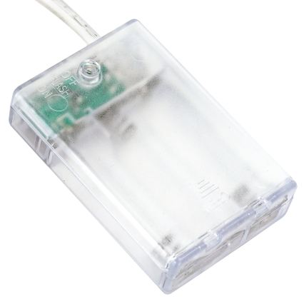 Aigostar - LED julbelysning 100xLED/3xAA 10,3m varmvit