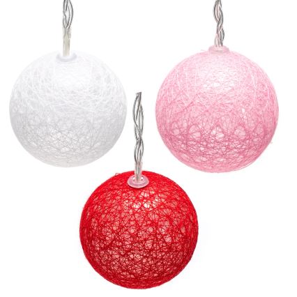 Aigostar - LED-julbelysning 10xLED/3xAA 2 m varmvit