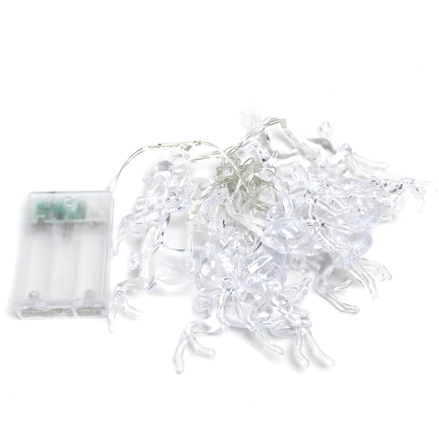 Aigostar - LED Julbelysning 20xLED/3xAA 3,3m renar