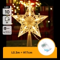 Aigostar - LED juldekoration 10xLED/3xAA varmvit stjärna