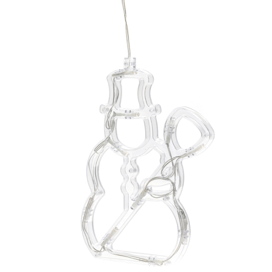 Aigostar - LED juldekoration 10xLED/3xAAA snögubbe 20,5 cm