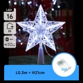 Aigostar - LED-juldekoration 16xLED/3xAA kallvit stjärna