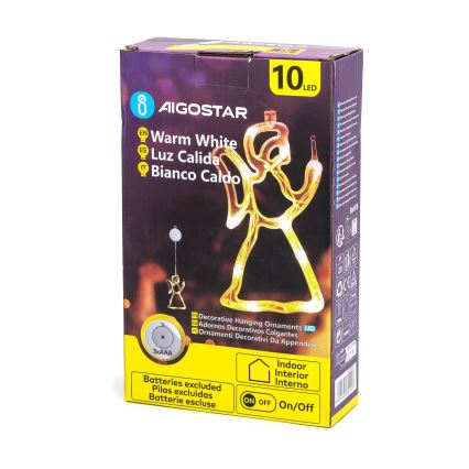 Aigostar - LED Juldekoration LED/3xAAA ängel 21 cm