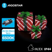 Aigostar- LED juldekoration för utomhusbruk 3,6W/31/230V 6500K 20/25/30cm IP44 presenter