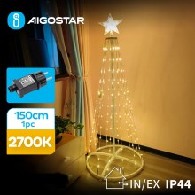 Aigostar - LED juldekoration för utomhusbruk LED/3,6W/31/230V 2700K 150 cm IP44