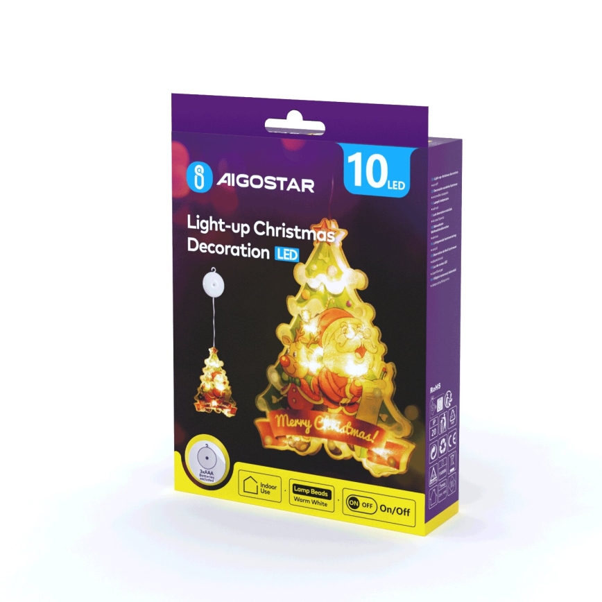 Aigostar - LED Juldekoration LED/3xAAA gran 15 cm