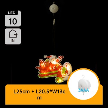 Aigostar - LED juldekoration LED/3xAAA Julflygplan 17cm