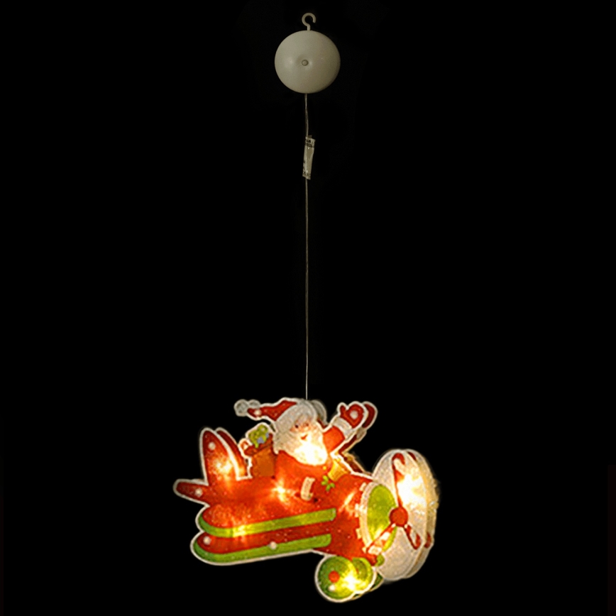 Aigostar - LED juldekoration LED/3xAAA Julflygplan 17cm