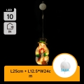 Aigostar - LED juldekoration LED/3xAAA snögubbe 25cm