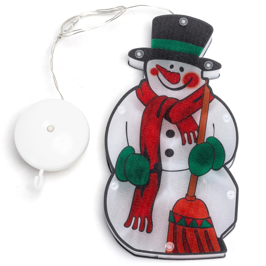 Aigostar - LED juldekoration LED/3xAAA snögubbe 25cm