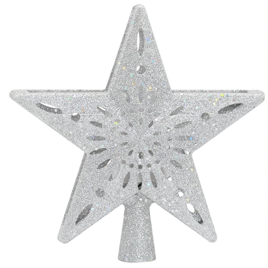 Aigostar - LED julprojektor med snöflingor LED/5W/230V kallvitt silverfärgad stjärna