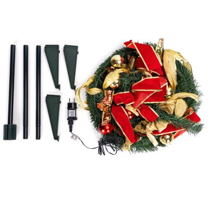 Aigostar - LED utomhus julgran 150xLED 1,8m IP44 röd kallvit