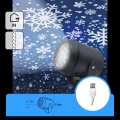 Aigostar - LED julprojektor för snöflingor LED/5W/230V kallvit