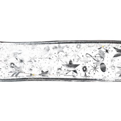 Aigostar - LED-julslinga 100 LED/3xAA 10 m varmvit silver