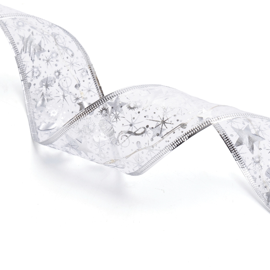 Aigostar - LED-julslinga 100 LED/3xAA 10 m varmvit silver