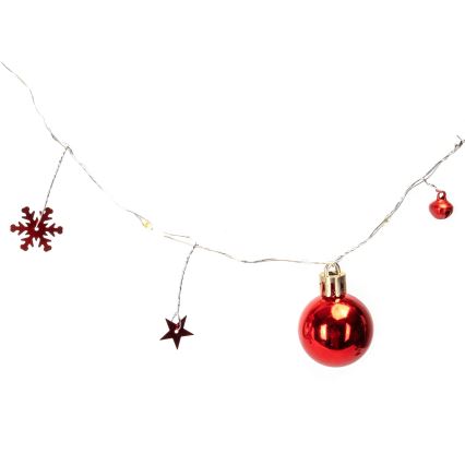 Aigostar - LED julslinga 20xLED/3xAA 2 m varmvitt