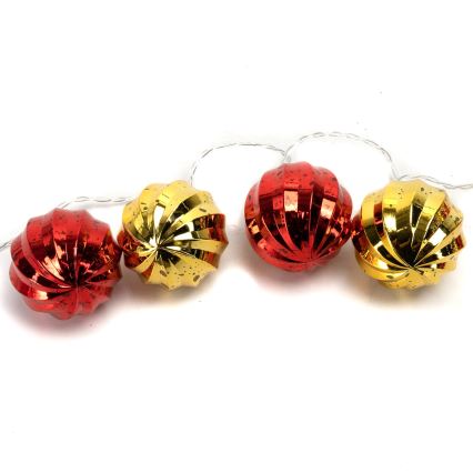 Aigostar - LED-julslinga 20xLED/3xAA 2 m varmvit