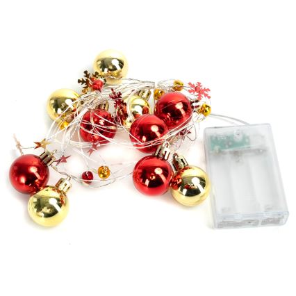 Aigostar - LED julslinga 20xLED/3xAA 2m varmvitt