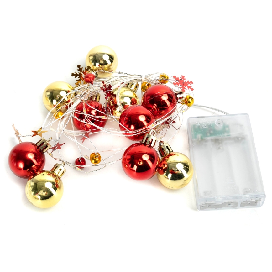 Aigostar - LED julslinga 20xLED/3xAA 2m varmvitt