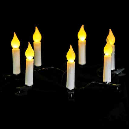 Aigostar - LED-julslinga 25xLED/3xAA 5 m varmvit