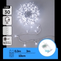 Aigostar - LED julslinga 30xLED/3xAA 3,3m kallvit