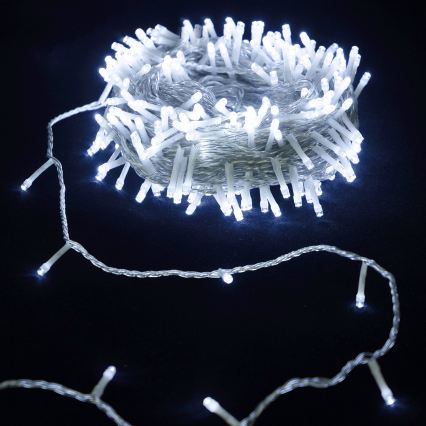 Aigostar - LED julslinga 30xLED/3xAA 3,3m kallvit