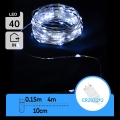 Aigostar - LED-julslinga 40xLED/2x3V 4 m kallvit