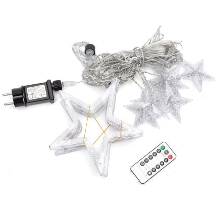 Aigostar - LED utomhusslinga 120 LED/8 funktioner 3 x 0,6 m IP44 varmvit + fjärrkontroll