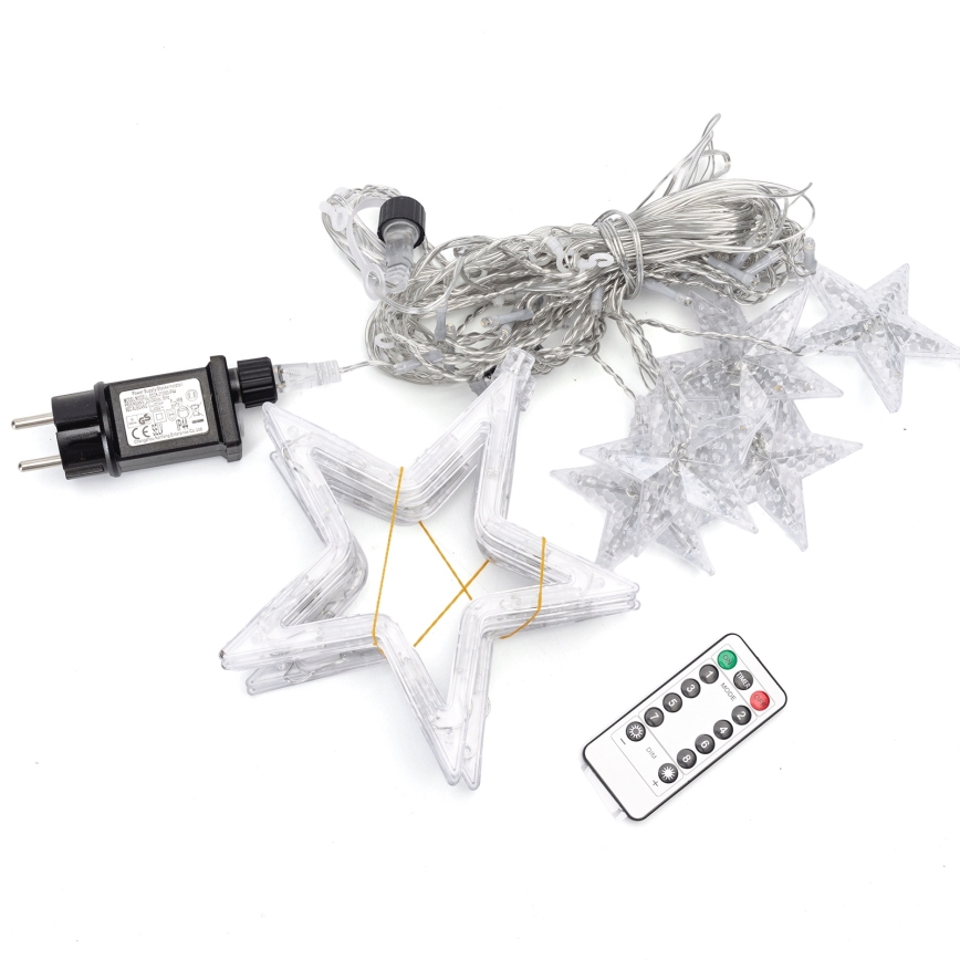 Aigostar - LED utomhusslinga 120 LED/8 funktioner 3 x 0,6 m IP44 varmvit + fjärrkontroll