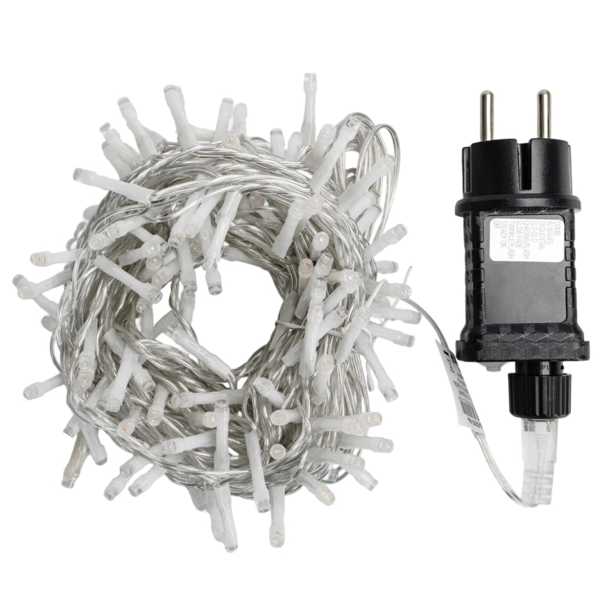 Aigostar - LED-julslinga för utomhusbruk, 150 LED / 8 funktioner, 10,3 m, IP44, flerfärgad