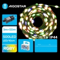 Aigostar - LED-julslinga för utomhusbruk 500 LED/8 funktioner 53 m IP44 flerfärgad