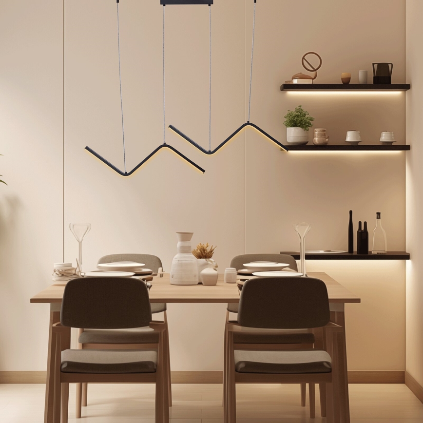 Aigostar - LED ljuskrona med textilsladd LED/23W/230V 2700K