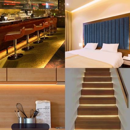 Aigostar - LED ljusreglerad list 2m LED/18W/24/230V 3000K + fjärrkontroll