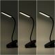 Aigostar - LED Ljusreglerad uppladdningsbar bordslampa med klämma LED/2,5W/5V svart