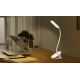 Aigostar - LED Ljusreglerad uppladdningsbar bordslampa med klämma LED/2,5W/5V vit