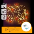 Aigostar - LED-ljusslinga 10xLED/3xAA 1,5m varmvit ren