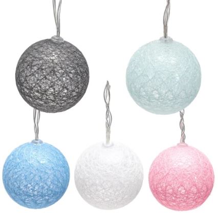 Aigostar - LED-ljusslinga 10xLED/3xAA 2m varmvit