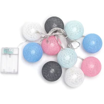 Aigostar - LED-ljusslinga 10xLED/3xAA 2m varmvit