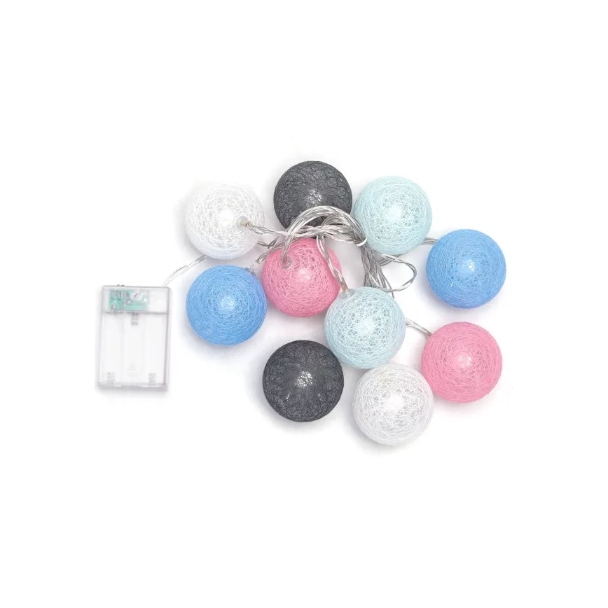 Aigostar - LED-ljusslinga 10xLED/3xAA 2m varmvit