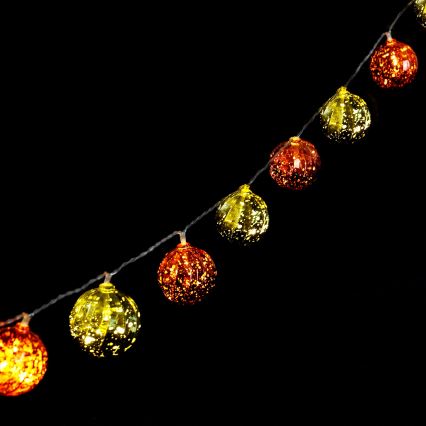 Aigostar - LED-slinga 20xLED/3xAA 2 m varmvit