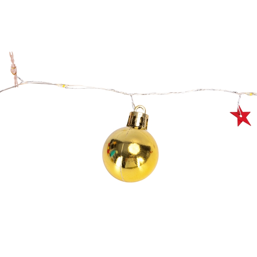 Aigostar - LED-ljusslinga 20xLED/3xAA 2m varmvit