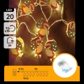 Aigostar - LED ljusslinga 20xLED/3xAA 3m varmvit Santa Claus