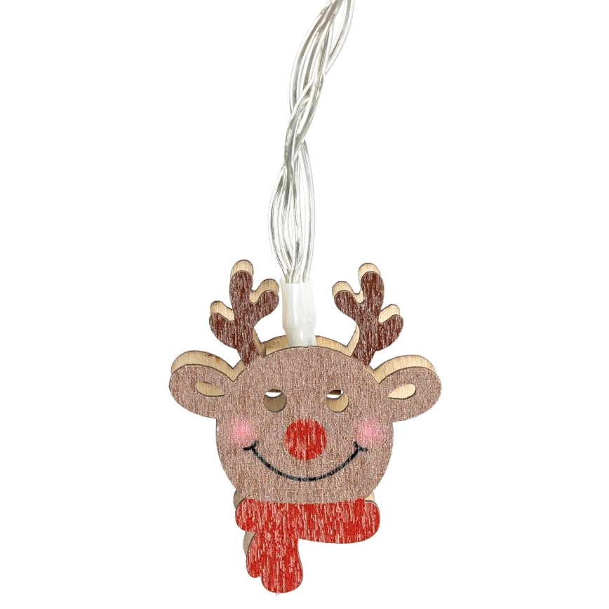 Aigostar - LED-ljusslinga 20xLED/3xAA 3m varmvitt ren